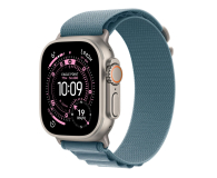 Smartwatch APPLE Watch Ultra 3 Naturalny Tytan/Niebieska Opaska Alpine L 5G